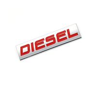 Xingyue Aile 1 Autocollant de Style de Voiture avec Logo Diesel, emblème, Badge, décalcomanies métalliques 3D, décoration de beauté de Voiture(Rouge)