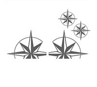 Xingyue Aile 1Set Accessoires de voiture Mountain Adventures Compass Camping autocollants de voiture Stickers de voiture Pour les modèles de voiture de camper Series de pick-up , décoration de beauté