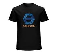 XINGYUE STAR Cannon Group - Cannon Films - Defunct Movie Production Company 100% Cotton Short Sleeve T-Shirt Black S
