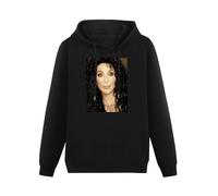 XINGYUE STAR Cher Here We Go Again Concert Tour Believe I Got You Babe Hoody Unisex Long Sleeve Hooded with Pocket Black XXXL