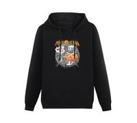 XINGYUE STAR Helloween 2018 Pumpkins United World Tour Hoody Unisex Long Sleeve Hooded with Pocket Black XXXL