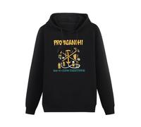 XINGYUE STAR Propagandhi How to Clean Everything Hoody Unisex Ptinted Hoodies Long Sleeve Men's Hooded with Pocket Black M