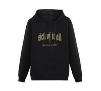 XINGYUE STAR Sick of It All Panther Hoody Unisex Ptinted Hoodies Long Sleeve Men's Hooded with Pocket Black M