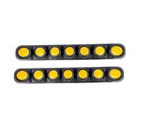 XINHONGJIMAOYI 2 Pack Bandes de Pare-Chocs réfléchissantes Pliables pour Renault Trafic Combi 2014-2026 (5-Door minibu, Protection portière Voiture imperméable Anti-Rayure Antichoc,Yellow