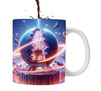Xinhuju 3D Tower Coffee Mug - Drinking Water Cup,3D France Tower Ceramic Drinking Cup for Coffee, Tea, Milk, Beverage Enthusiasts
