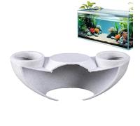 Xinhuju Aquarium Hollow - Céramique - Tunnel d'hébergement pour aquarium d'angle | Cachette de poisson naturel pour créatures d'eau, décoration de réservoir pour crabes, betta, escargots, pleco