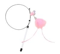 Xinhuju Baguette Magique Jouet Chat 80cm Jeu Interactif Réaliste Queue et Cloches Colorées pour Intérieur, Exercices de Jeu Quotidiens, Routine Détente