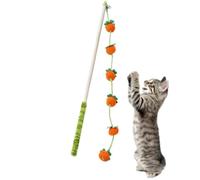 Xinhuju Baguette Teaser pour - Arrête Le Problème De L'ennui du Chat, Disposition du Manche en Fruit, Aspect Classique, Longueur De Quarante Centimètres + Masse De 20 G, Structure en Bois Robuste