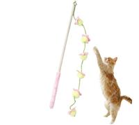 Xinhuju Baguette Teaser pour - Arrête Le Problème De L'ennui du Chat, Disposition du Manche en Fruit, Aspect Classique, Longueur De Quarante Centimètres + Masse De 20 G, Structure en Bois Robuste