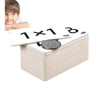 Xinhuju Cartes d'apprentissage des mathématiques : jouets éducatifs pour la pratique de la multiplication et de la division | Excellents outils d'apprentissage de carte flash de mathématiques pour