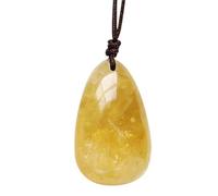Xinhuju Citrine Quartz - Pendentif jaune - Collier Énergie Bijoux d'anniversaire G Cadeau pour les femmes Girlfriend Mom, Elean votre avec ce charmant vol