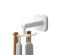 Xinhuju Crochet Cuisine Support Adhésif Rotatif 360° | Avec Râtelier À Ustensiles À 6 Griffes Avec Crochets Pour armoire de cuisine sous le placard