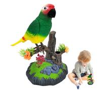 Xinhuju Electronic Talking Bird - Abs Animated Chirping Toy, Realistic Parrot Mimic, Sensor Activated Pet, Playful Sound Companion, Colorful Bird Figure | Interactive Electronic for Indoor Decoration