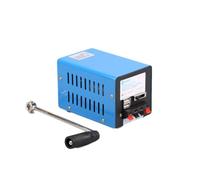 Xinhuju Générateur de Puissance de la manivelle, Chargeur de manivelle de 20 W | 2000 TR/Min à Manches à Main Portable, Double Sortie USB, Chargeur de téléphone Mobile étanche pour Le Noir intérieur