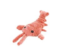 Xinhuju Jeux pour animaux de compagnie - Jouets pour chiots avec design crevettes - Peluche avec mouvement électrique, jeux interactifs pour jeux intérieurs anti-ennui pour chats