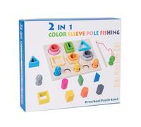 Xinhuju Jouet de trieur de Forme - Blocs de Puzzle de Correspondance géométrique | Apprendre avec des Cannes à pêche spécialement conçues pour la Maison, Le Plein air, l'école, la Maternelle