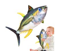 Xinhuju Jouet en Peluche de Thon |. Jouet en Peluche de Poisson de Simulation en Peluche | Coussin de Sommeil, Jouet Confortable et câlin en Coton PP, bonbonnières, Cadeau d'anniversaire pour