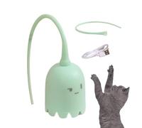 Xinhuju Jouet pour chat - Teaser à queue en silicone automatique pour l'intérieur | Jouet interactif pour animaux de compagnie qui ont besoin d'exercice, de manœuvre durable