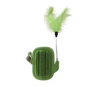 Xinhuju Jouets avec boules de chat attachés au mur, jouets avec chat brosse à chat | jouet pour gratter le visage avec boule de chat,jouets à mâcher brosses à anges