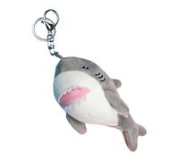 Xinhuju Keychainsdi requin - Tornario doux - peluche douce océan vie animal gris charme de requin qui tiei en peluche décoratif accessoire pour enfants, gris, Fare riferimento alla descrizione