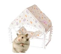 Xinhuju Maisons et cachettes pour lapins, cachettes pour cochons d'Inde | Tente pour hamster avec motifs, cabane pour hamster, habitat léger pour hamster, abri pour hamster, pour petites âmes