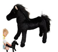 Xinhuju Peluche à cheval, en peluche pour filles,Mignon animal en peluche à cheval en peluche - Peluche cheval poupée en peluche, décoration de bureau poupée en carton