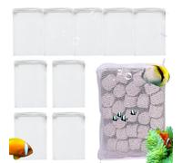 Xinhuju Sacs de médias pour aquarium, pack média pour aquarium - Sacs filtrants anti-déversement en maille fine pour eau douce, eau salée, aquarium, aquarium, 35 × 40 cm, blanc, Refer to description