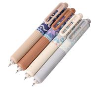 Xinhuju Stylos en gel rétractables | Fat Quick Dry Press for Writing Set de 4 0,5 mm Fine Point Students Adults Journaling and Note Take