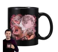 Xinhuju Tasse en céramique, tasse à café en céramique - Tasse en céramique pour amoureux des animaux 350 ml, joli gobelet à café avec motif hippopotame pygmée pour la cuisine à la maison, verres de