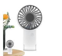 Xinhuju Ventilateur de main, Ventilateur portable, Ventilateur de maquillage portable, Avec béquille pliante, Circulateur d'air alimenté par batterie à 3 vitesses pour hommes femmes