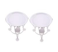 Xiniy 2X Fer Pot Pot Stand de Fleurs Stand de Plantes Stand Extérieur Intérieur Pot Titulaire pour Chambre Jardin