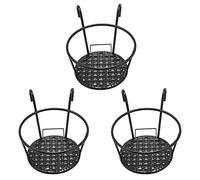 Xiniy 3X Support de Plateau de Support de Fleur en Métal Pots Suspendus Panier de Stockage de Mur de Jardin de Plante