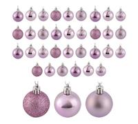 Xiniy DéCorations de NoëL Incassable NoëL Ensemble D'Ornement d'arbre Boules de DéCoration Nouveau Violet