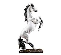 Xiniy Statue de Cheval au Galop pour la Décoration Intérieure Moderne Cheval Figurine Sculpture Bureau Décoration Artisanat
