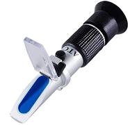 XinJiaJi Hydromètre optique Brix réfractomètre pour la fabrication de vin, double échelle - Brix 0-40 % et alcool 0-25 % vol, réfractomètre pour mesurer la teneur en sucre et prédire le degré d'alcool du vin