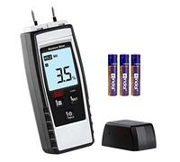 XinJiaYi Hygromètre numérique pour bois 8-en-1, Hygromètre mural, Hygromètre pour bois de chauffage/bois/construction sèche/brique/enduit/sol - Détecteur de fuite d’eau et testeur d’humidité Gris