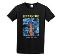 XINJIEDIAN Bathory Blood on Ice Metal Trash Unisex 100% Cotton Short-Sleeve T-Shirts Black XXL