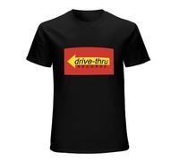 XINJIEDIAN Drive Thru Records Essential O-Neck 100% Cotton Short Sleeve Unisex T-Shirt M