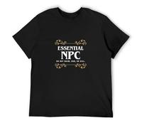XINJIEDIAN Essential NPC Bot Tabletop RPG Slaying Dragons and Dungeons DND O-Neck 100% Cotton Short Sleeve Unisex T-Shirt M