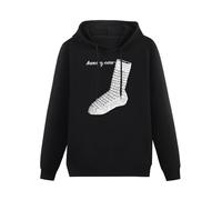 XINJIEDIAN Henry Cow Sock Rock Soft Machine Matching Mole Hoody Unisex Long Sleeve Hooded with Pocket Black XL