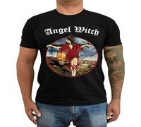XINJIEDIAN Replica Angel Witch Band Heybourne Nwobhm Metal Cover O-Neck 100% Cotton Short Sleeve Unisex T-Shirt XXXL