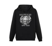 XINJIEDIAN Rollins Band Life Time Hoody Unisex Ptinted Hoodies Long Sleeve Men's Hooded with Pocket Black XL