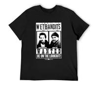XINJIEDIAN Sanya Wet Bandits Wet Bandits Home Alone Kevin Alone to House Unisex 100% Cotton Short-Sleeve T-Shirts Black S