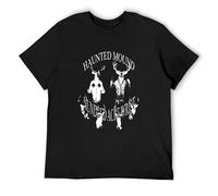 XINJIEDIAN Scary Halloween Shirts Graveyard I Love Haunted Mound Crew Neck Unisex Short Sleeve T-Shirt M