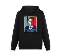 XINJIEDIAN Thank You President Obama United States America Hoody Unisex Long Sleeve Hooded with Pocket Black M