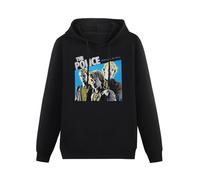 XINJIEDIAN The Police Walking on The Moon English Rock Hoody Unisex Long Sleeve Hooded with Pocket Black XXXL