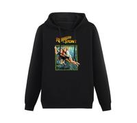 XINJIEDIAN The Romancing Stone Movie Hoody Unisex Ptinted Hoodies Long Sleeve Men's Hooded with Pocket Black XL