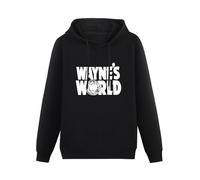 XINJIEDIAN Wayne's World 90'S Costume Party Sweatershirt Hoodie Men's Black L