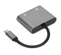XINL Adaptateur 2 en 1 de Type C, compatibilité Multi-systèmes Portable léger de Type C vers Interface multimédia HD Adaptateur 4K 60Hz pour Les Jeunes pour Le Bureau à Domicile