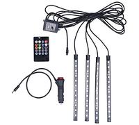 XINL Bande Lumineuse LED pour Voiture, Reconnaissance Musicale IP65 Lampe LED étanche pour Voiture pour éclairage décoratif Automobile